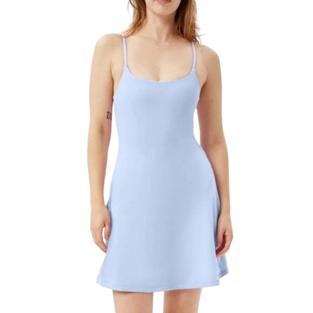 NWT Girlfriend Collective Juliet Light Blue Stretch Dress 3X Sporty Athleisure